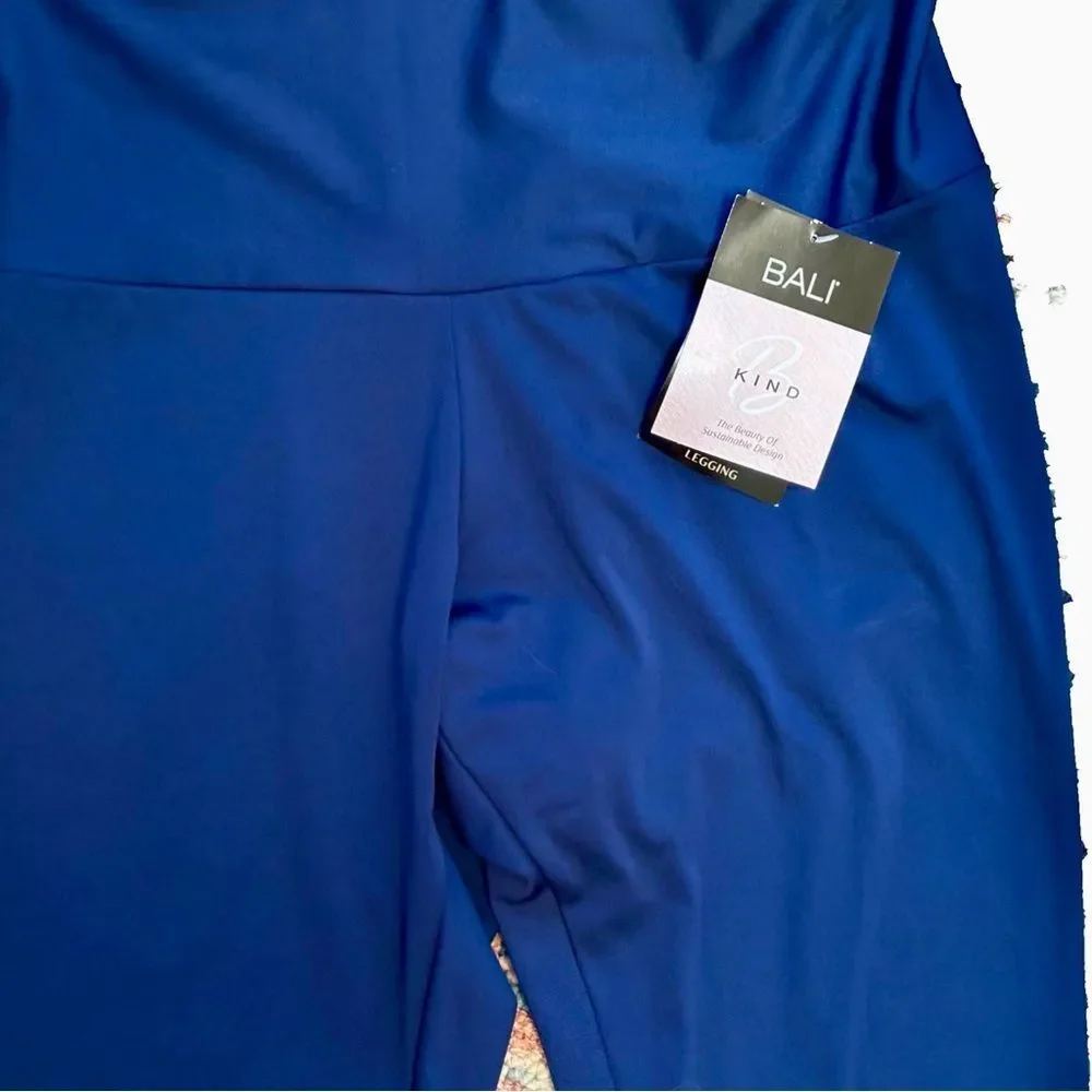 Bali Be Kind Navy Exercise Leggings | Size Large | NWT - Picture 2 of 5